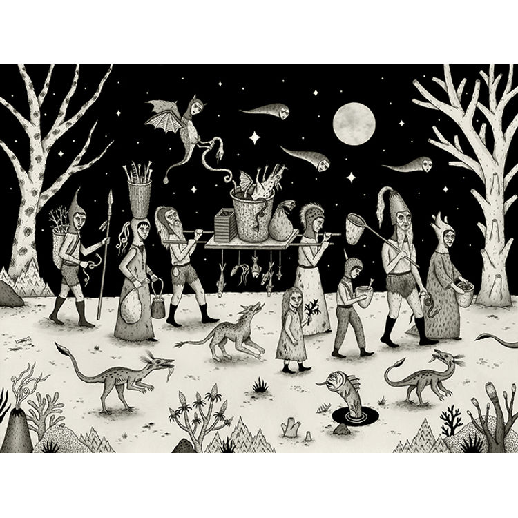 Procession of the Hunters and Scavengers by Jon MacNair