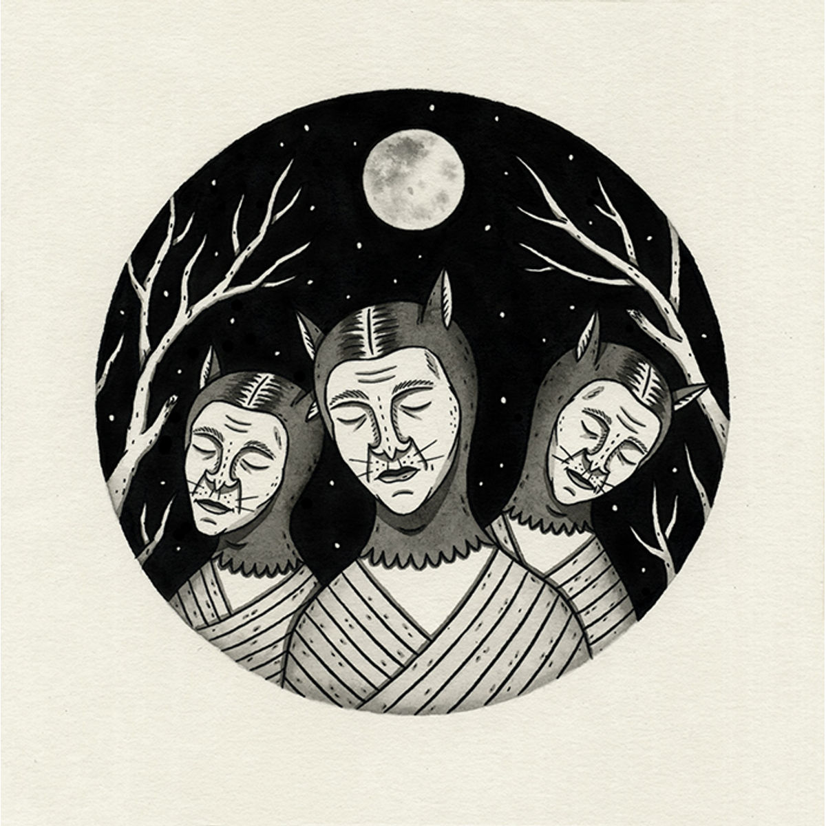 Trio of Narcoleptic Cats