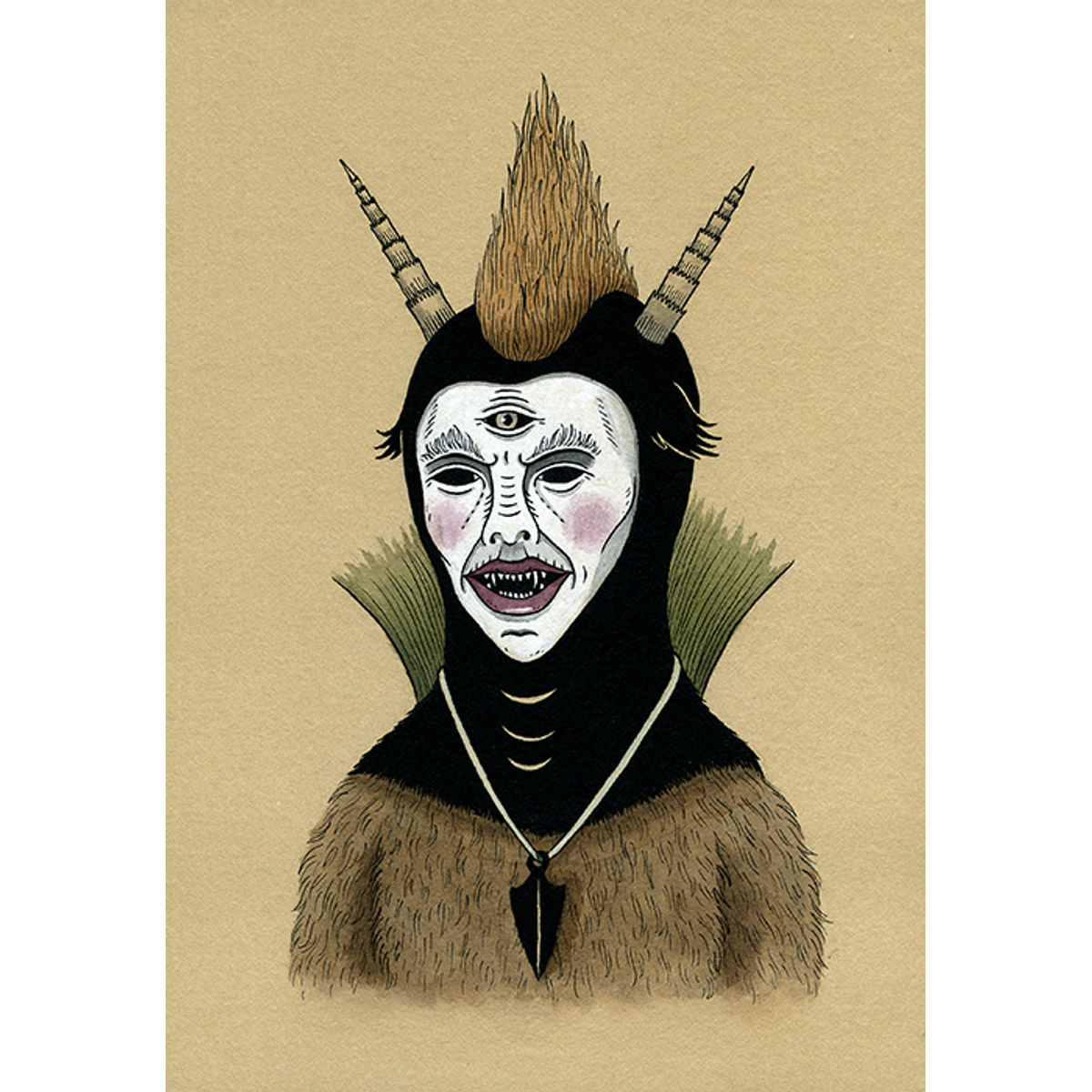 Creature with Black Amulet