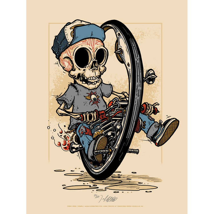 Monocycle Skeleton by Jeral Tidwell