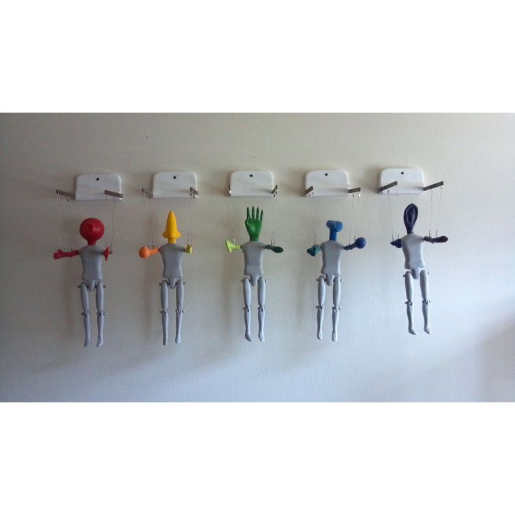 Puppets For An Allegorical Play About Synesthesia by Rob Millard-Mendez