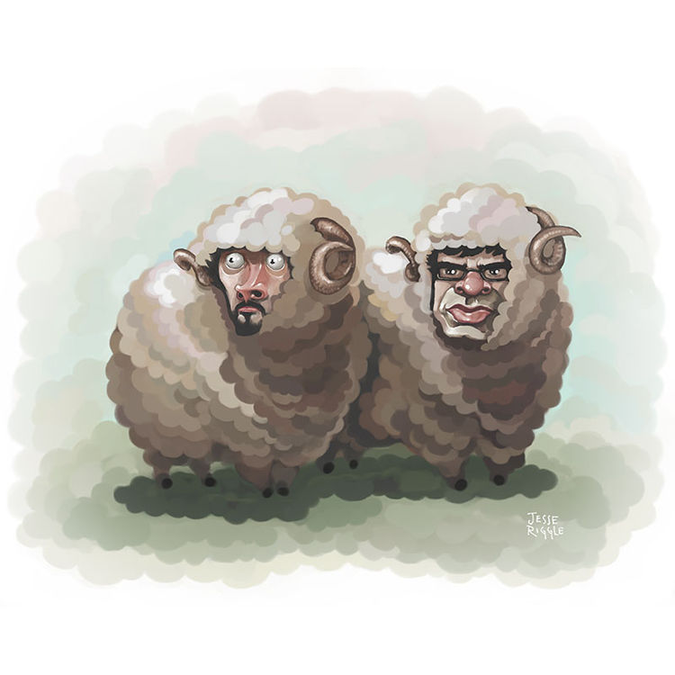 Flock of the Conchords by Jesse Riggle