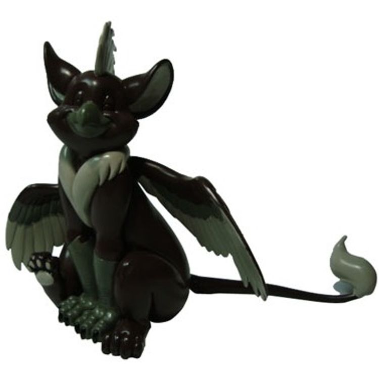The Purring Gryphon (Black) by FeatherOfLead