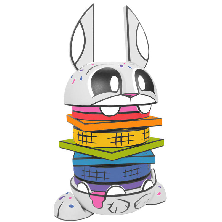 Rainbow Burger Bunny with Sprinkles by Joe Ledbetter