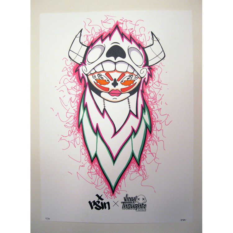 RSIN – Hand Inked Screen Print #4 by Rsinart