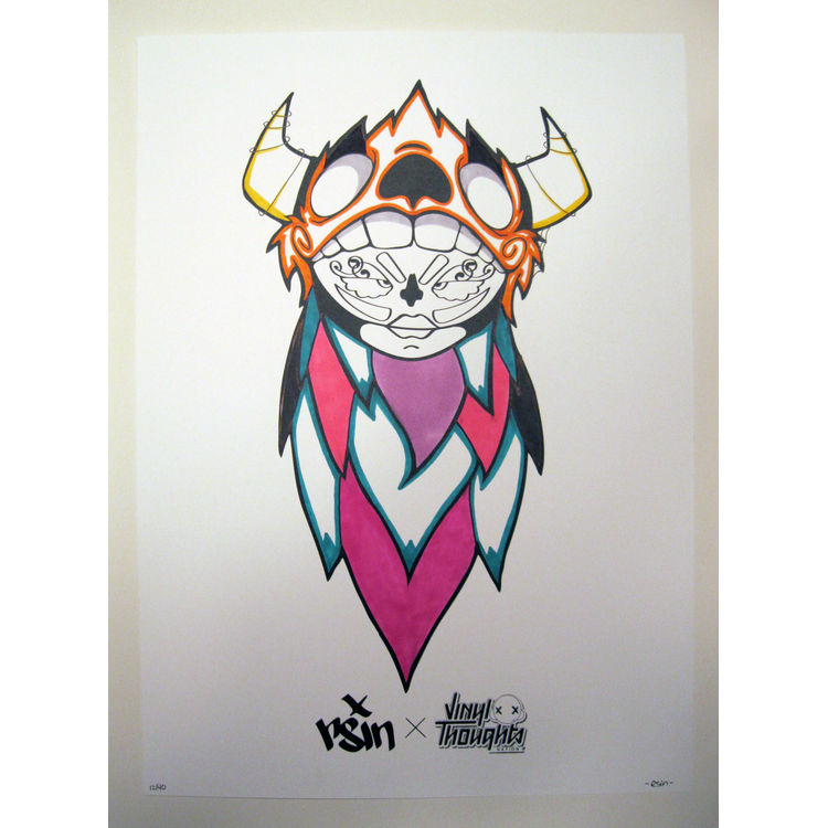 RSIN – Hand Inked Screen Print #12 by Rsinart