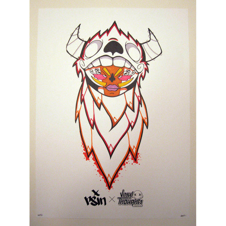 RSIN – Hand Inked Screen Print #16 by Rsinart
