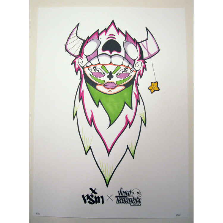 RSIN – Hand Inked Screen Print #9 by Rsinart