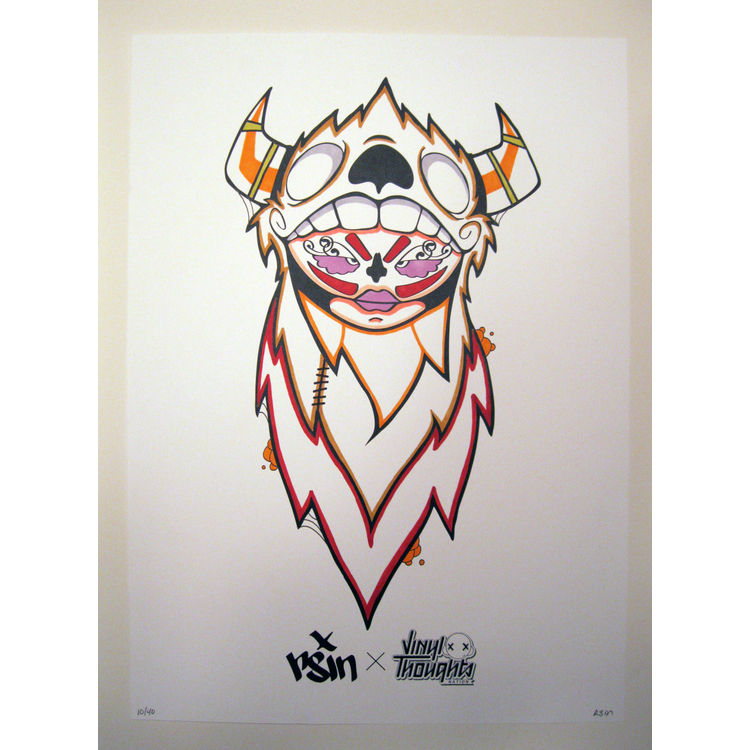 RSIN – Hand Inked Screen Print #10 by Rsinart