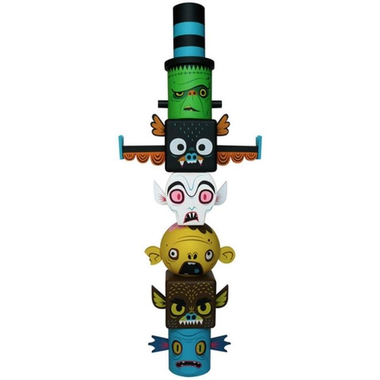 Technicolor Monster Toytem by Gary Ham