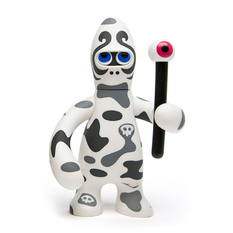 Hot Dog Toy Taiwan White Monstrooper by Pete Fowler