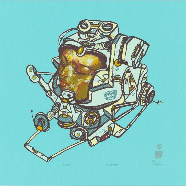 Helmet by David Choe