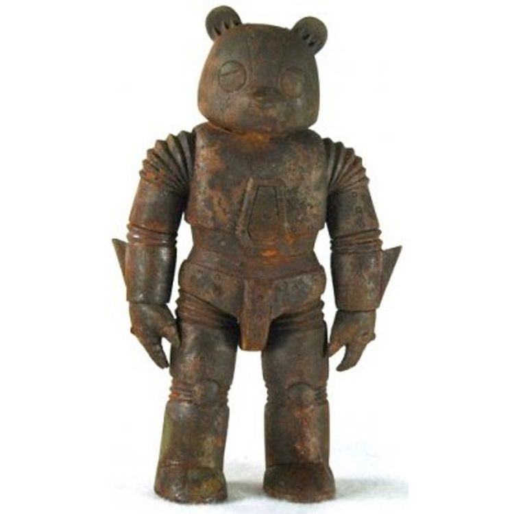 Mecha Sad Bear - Rusted Steel by Luke Chueh