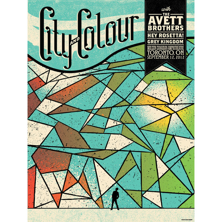 City and Colour - Toronto ON 2012 by Status Serigraph (Justin Helton)