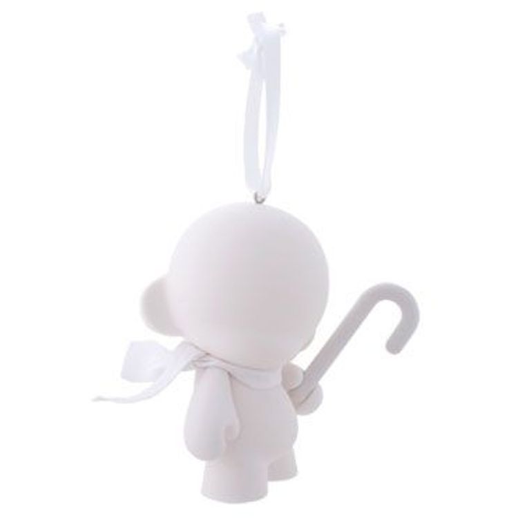 White DIY Mini Munny Ornament by Kidrobot
