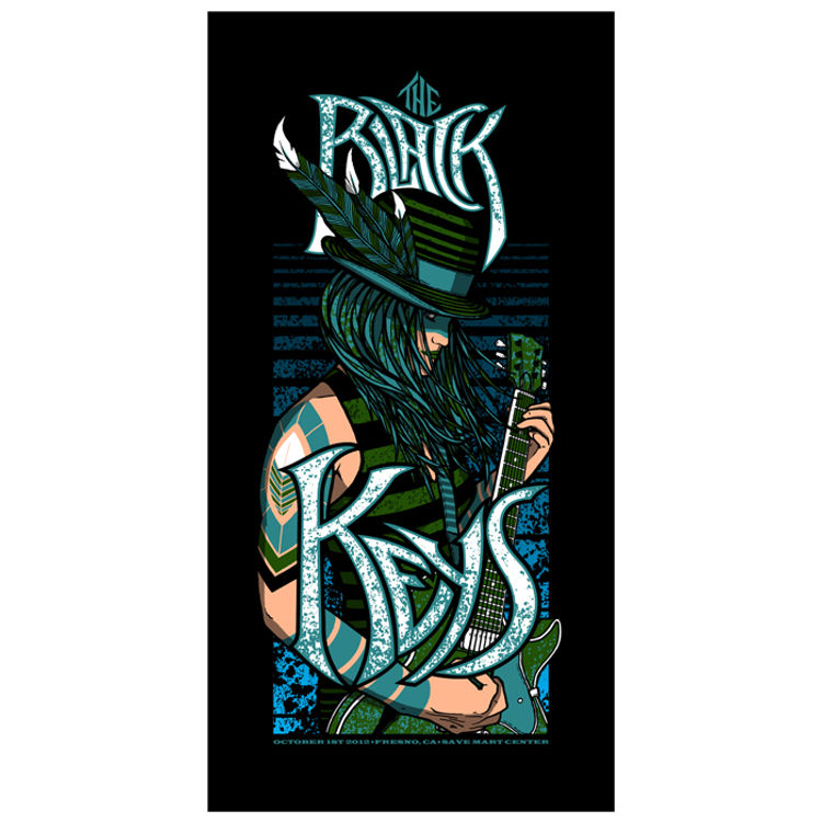 The Black Keys - Fresno CA 2012 (Variant) by Brad Klausen