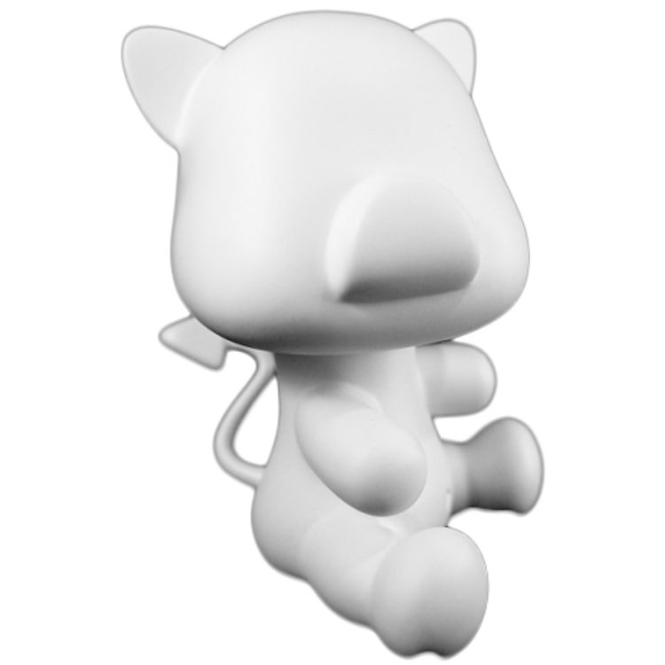 Sitting Pigee Qee Devil - White/DIY by Toy2r