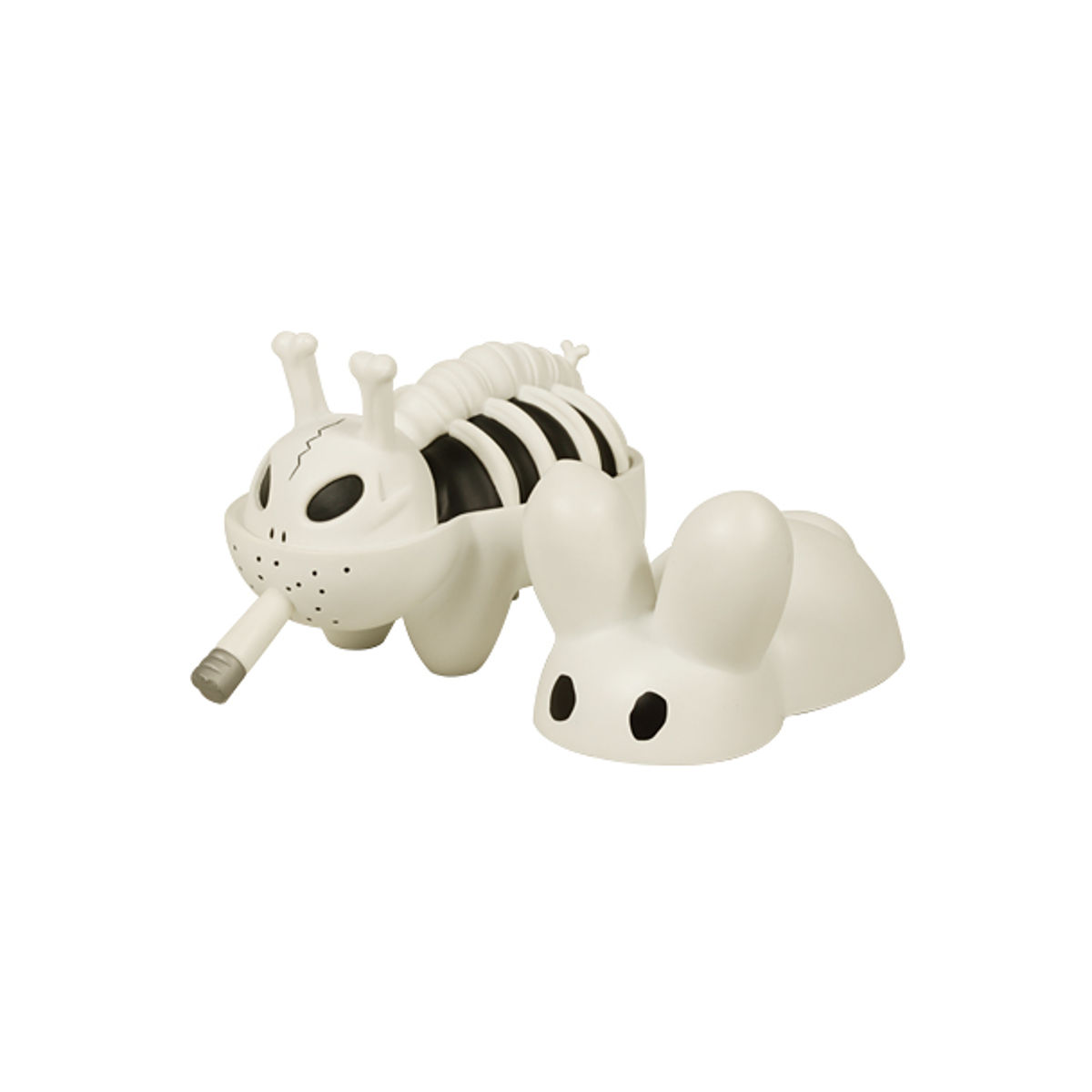 Bone Bunny - white and black