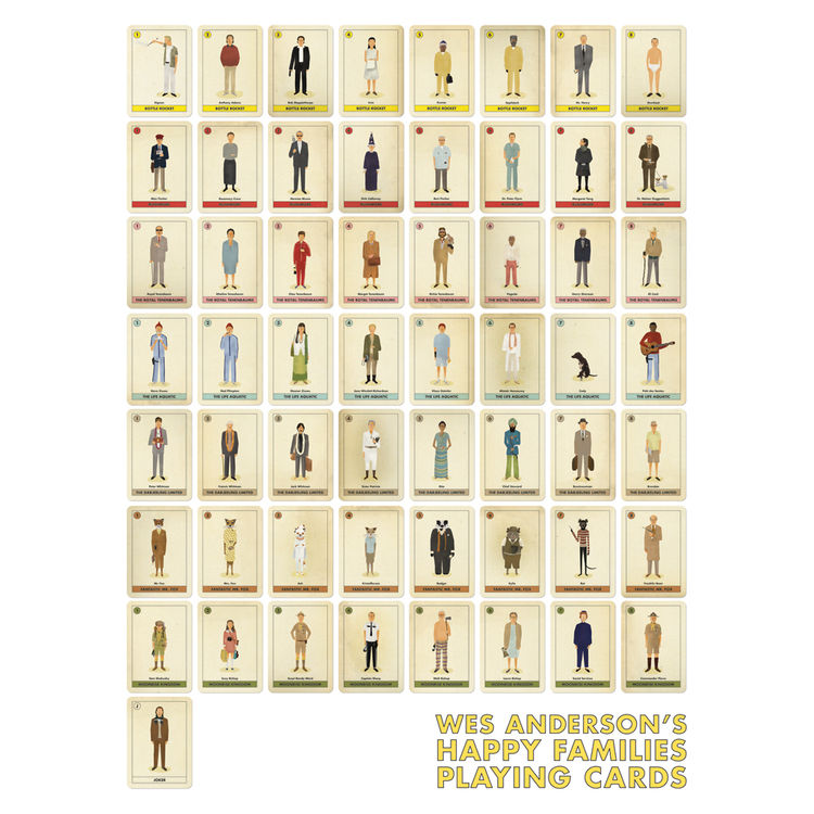 Wes Anderson's Happy Families Palying Cards by Joshua Budich