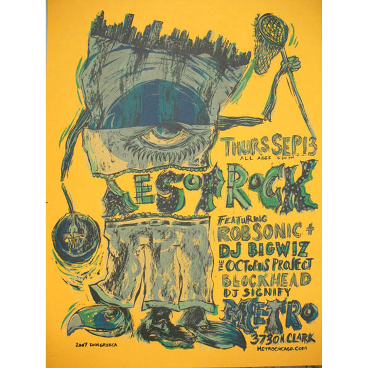 Aesop Rock 2007 (Gold) by Dan Grzeca