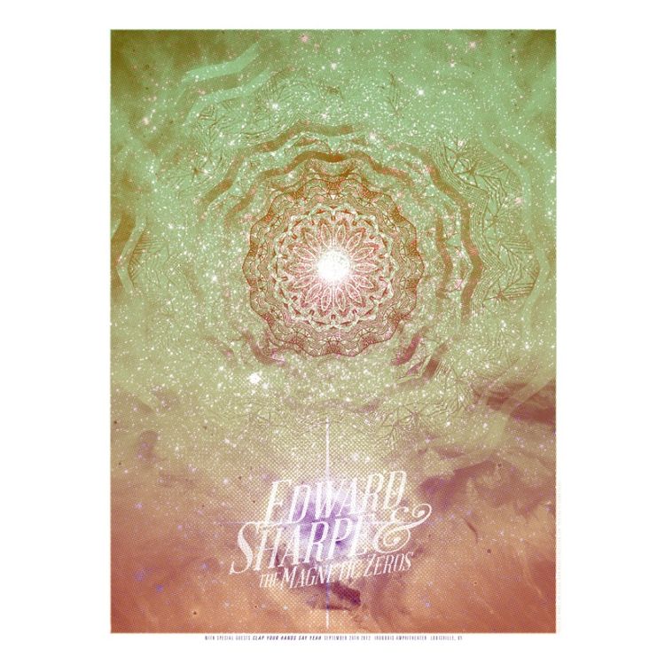 Edward Sharpe - Lousiville, KY 2012 by Monkey Ink Design