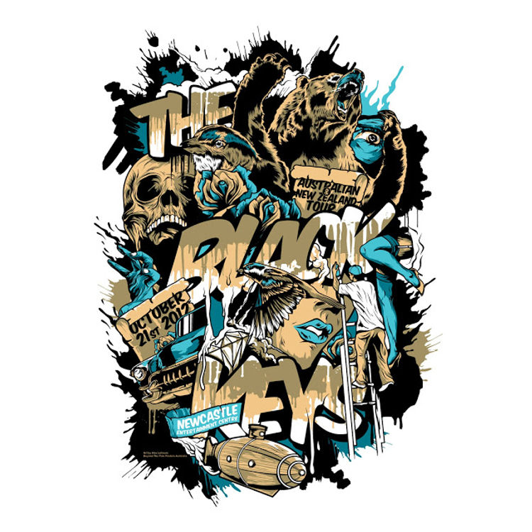 The Black Keys - Newcastle, Australia 2012 (Variant) by Alex LeHours