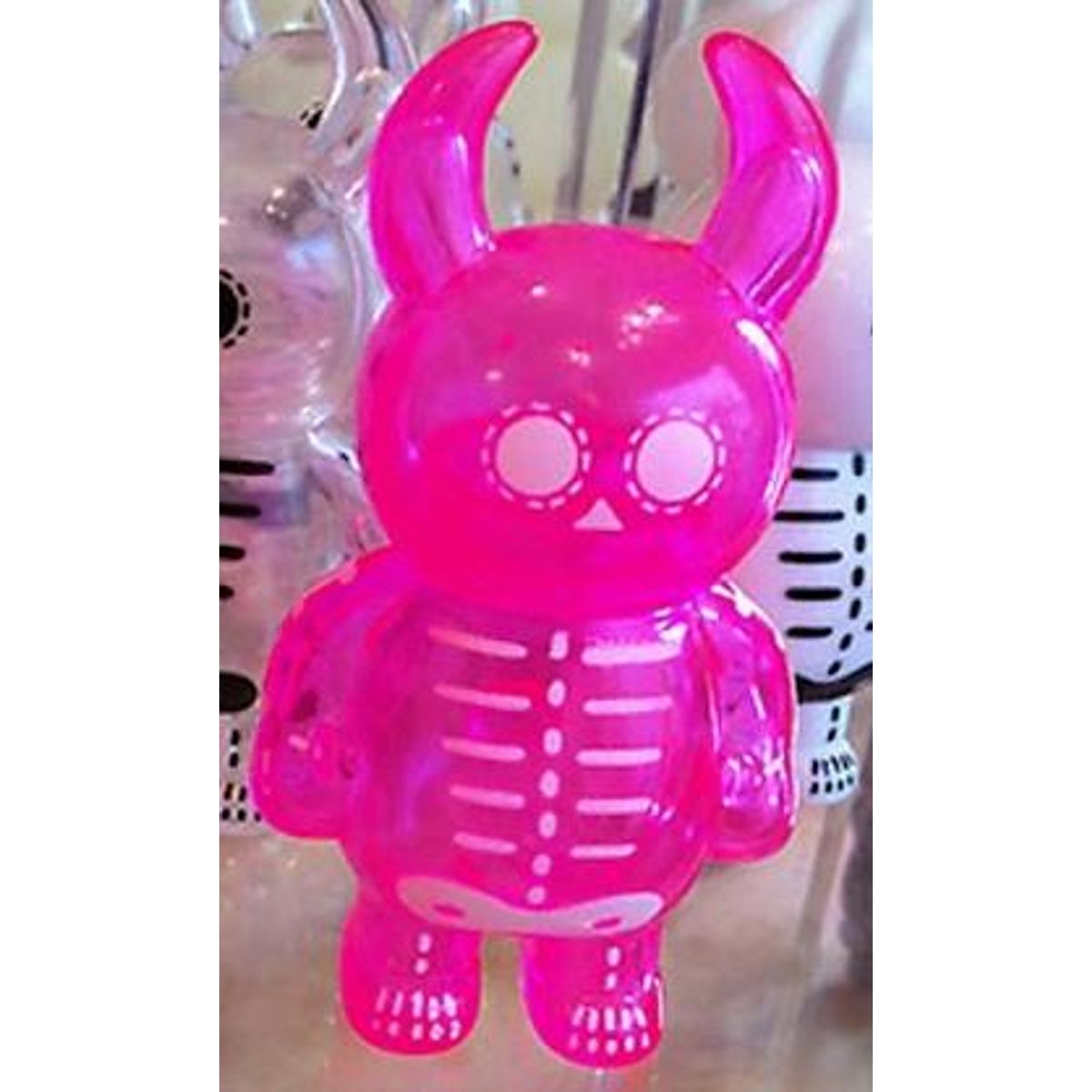 Skeleton Uamou - Clear Pink 2 Eyes White