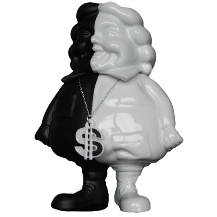 Mc Supersized - Porcelain Black/White by Ron English