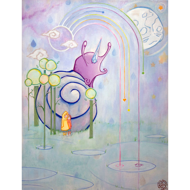 Friends, Greetings From The Future It Is Raining Here So Prepare An Umbrella by e.D. Xu
