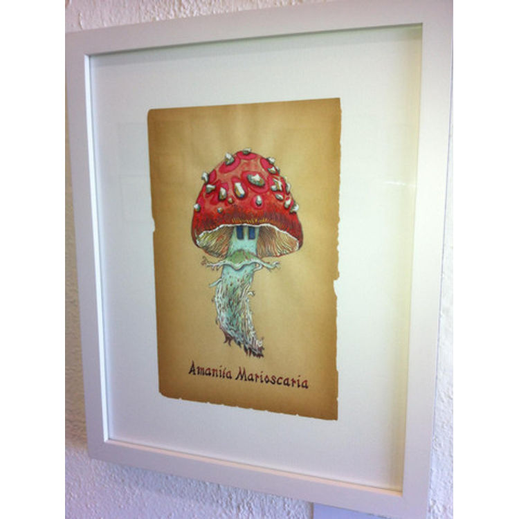 Amanita Marioscara 'Super Mushroom' by Patrick Logan