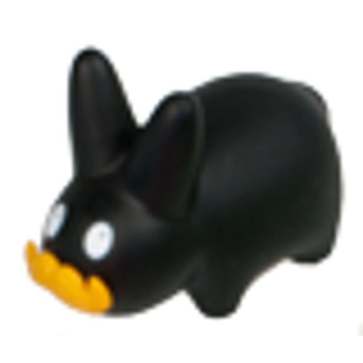 Black with MOUSTACHE by Frank Kozik