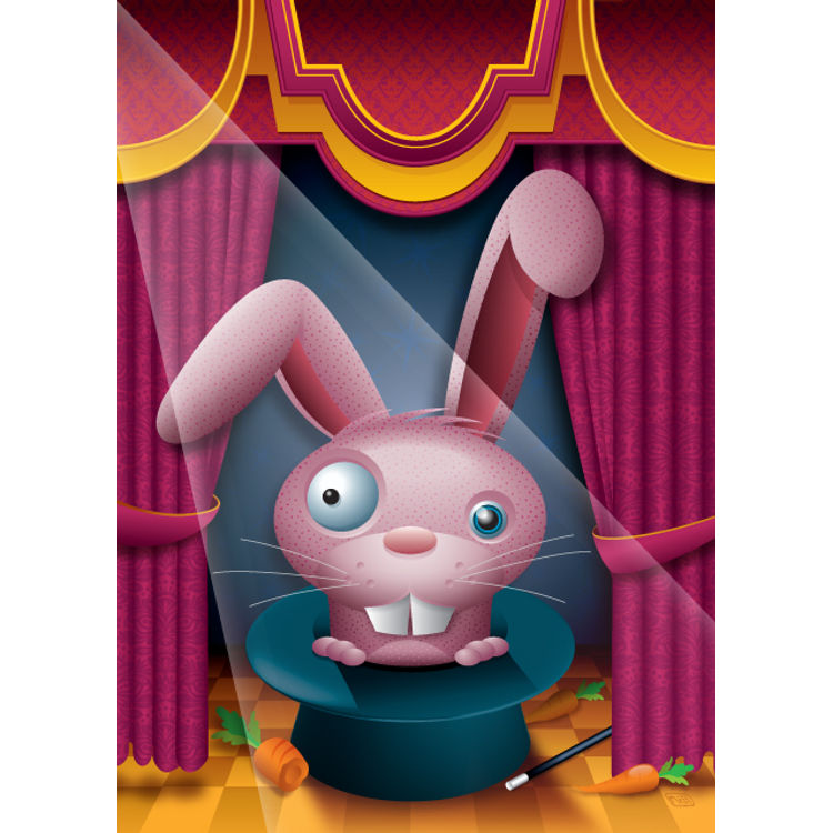 bunny in the hat by Robert Nicol