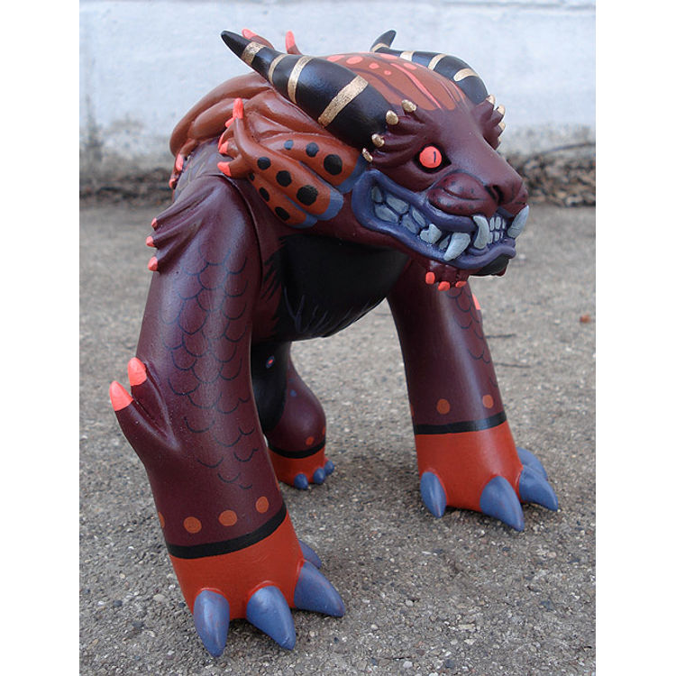 plum gold foo dog by MissMonster (Melita Curphy)