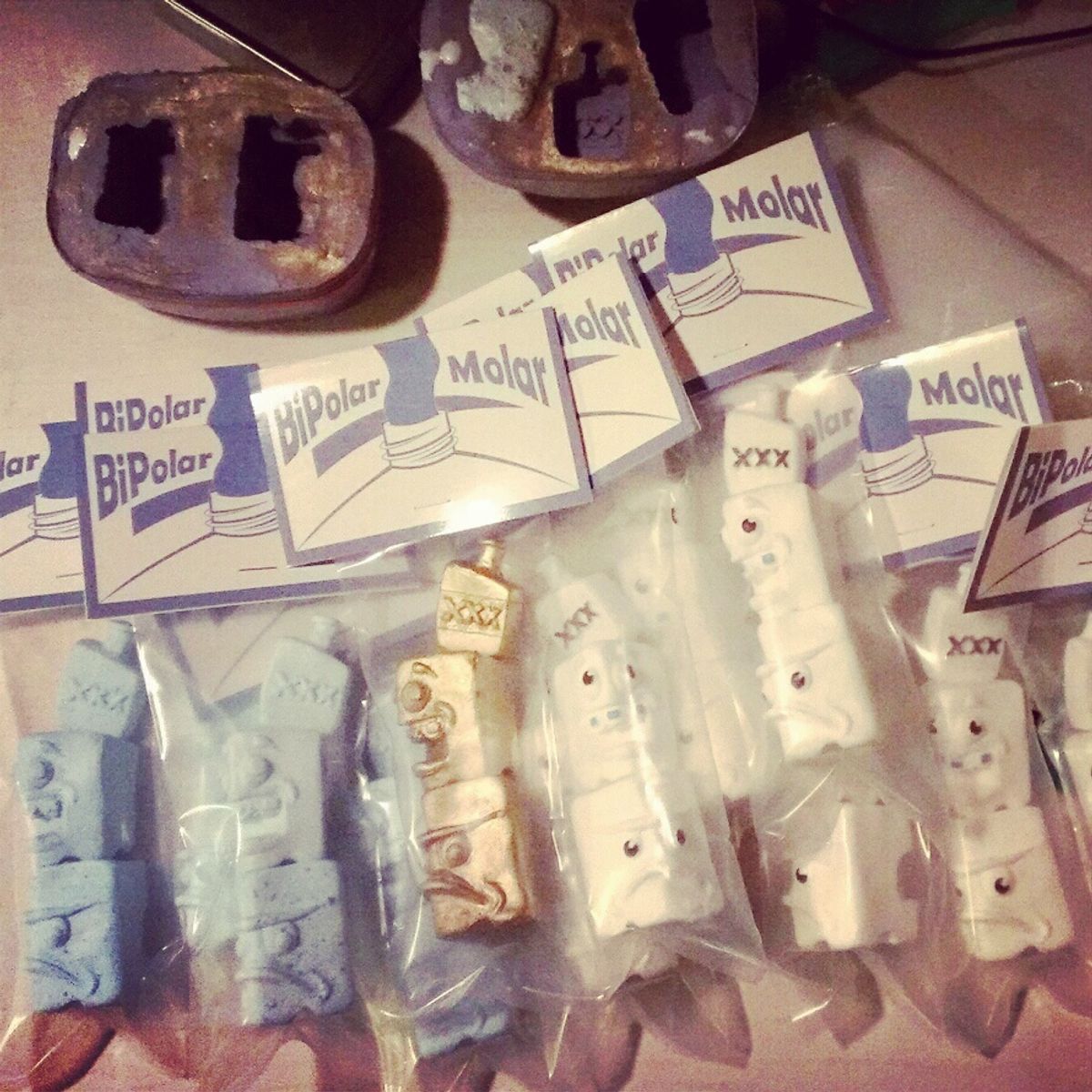 Bipolar Molar White Hand Painted edition