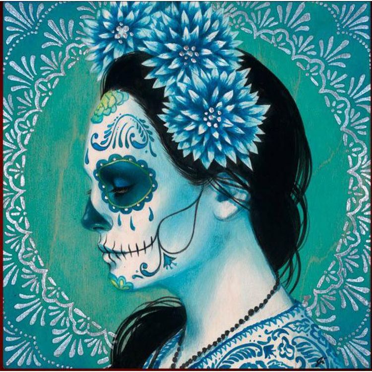 Blue Dahlia by Sylvia Ji