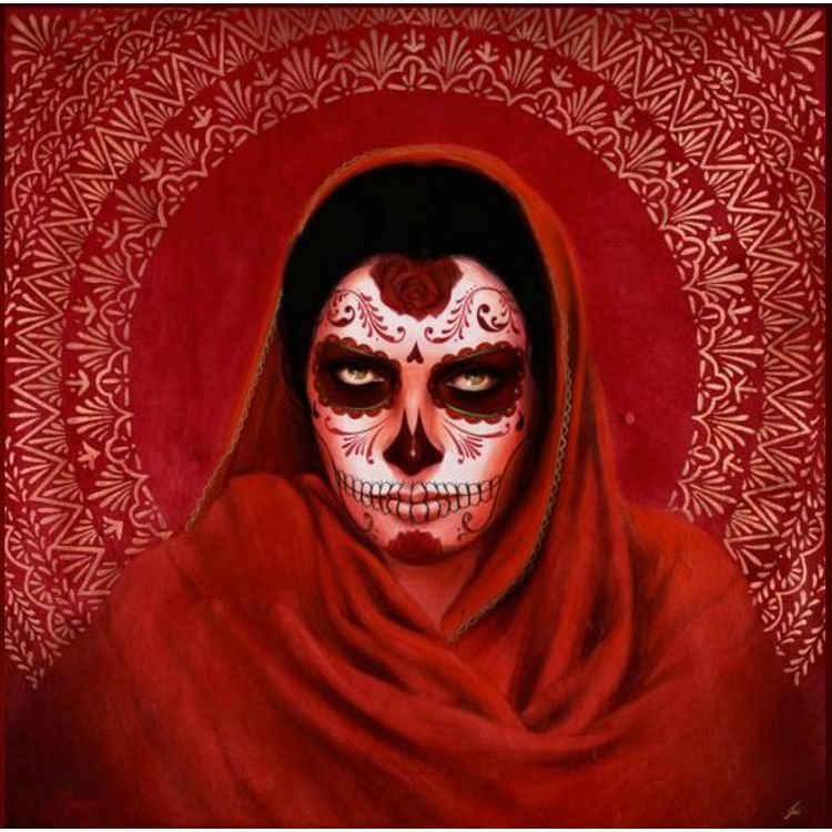 Rebozo Rojo (Red Shawl) by Sylvia Ji