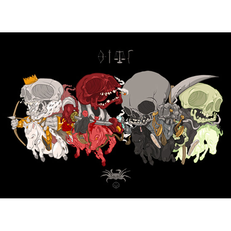 Four horsemen of the Apocalypse by Clogtwo