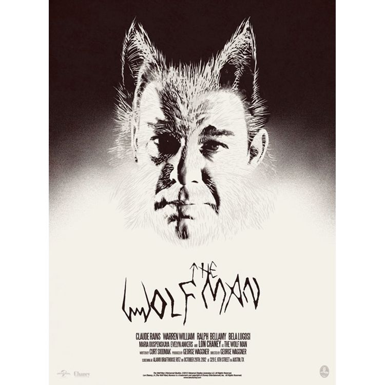 The Wolfman by Jay Shaw (Iron Jaiden)