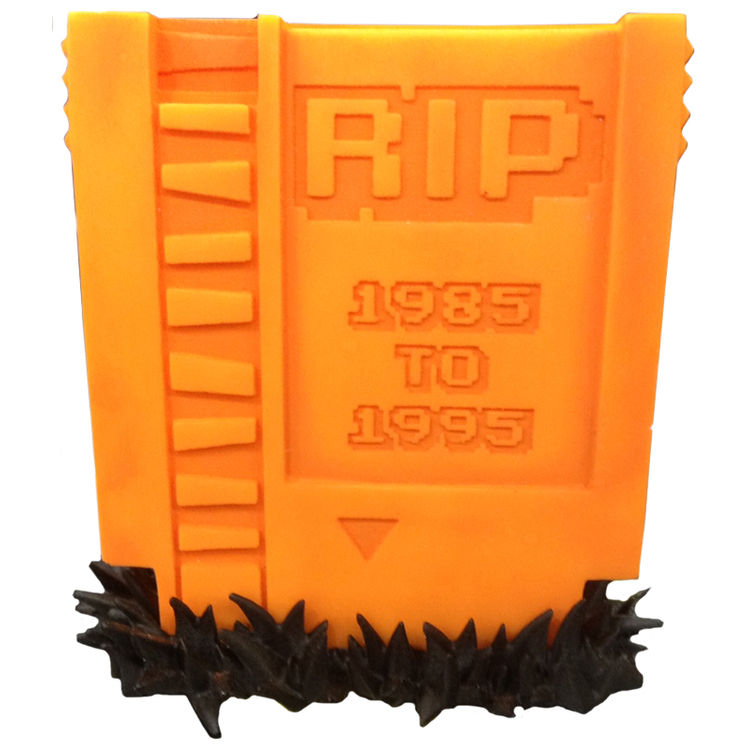 Mini Tombstone - Orange by Nate Mitchell