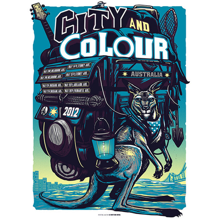 City and Colour - Australia 2012 (Blue Variant) by Munk One