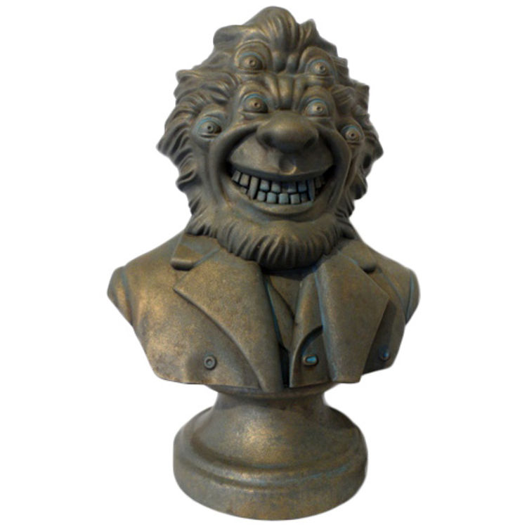 Uncle Six Eyes Bust - Bronze by Scott Wetterschneider