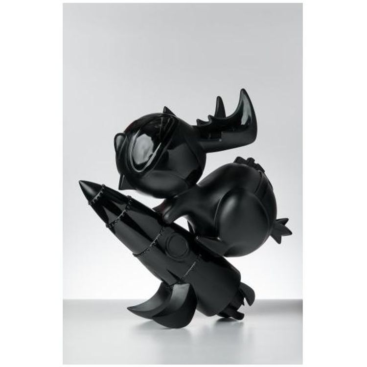 Bellicose Bunny - Lifesize Black/Black by Nathan Hamill