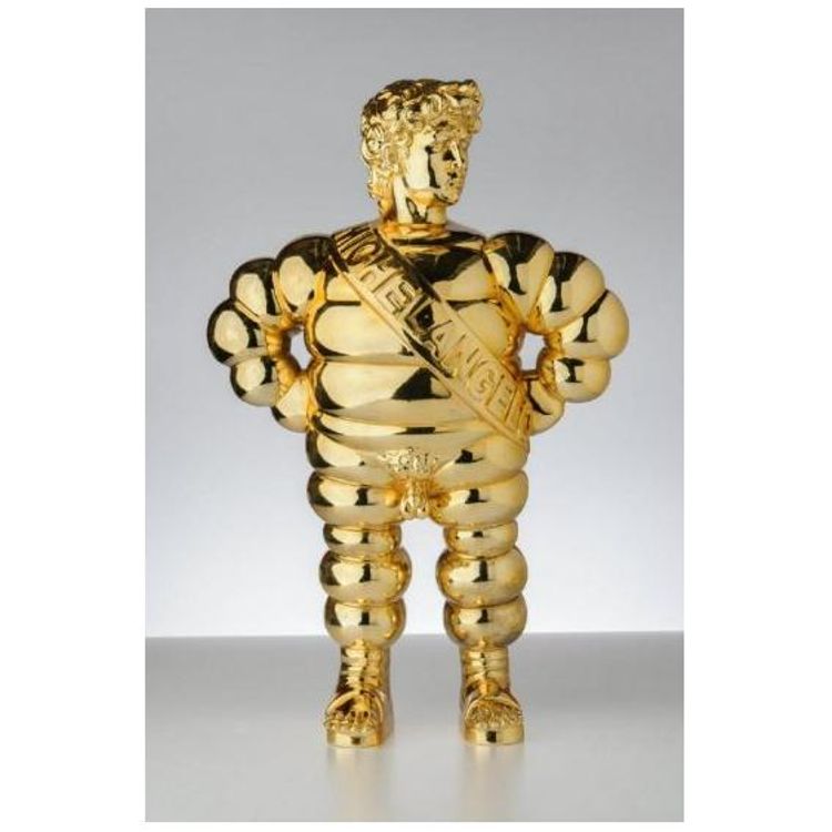 Michelangelo - Lifesize Gold Plated by Francesco de Molfetta