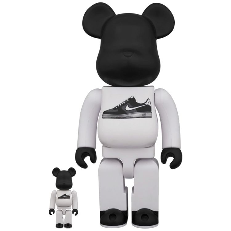 Lunar Force 1 Be@rbrick - Black 400% & 100% by Nike