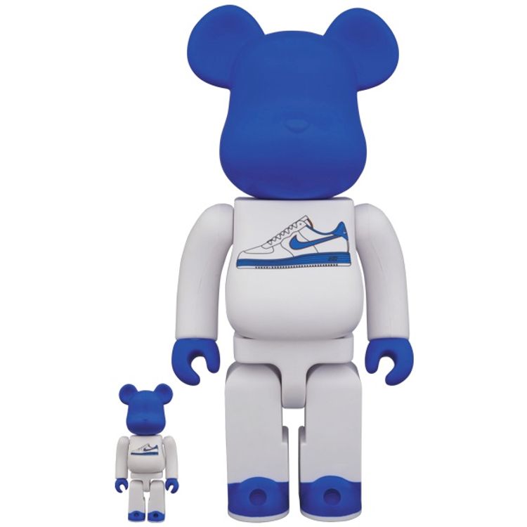 Lunar Force 1 Be@rbrick - Blue 400% & 100% by Nike