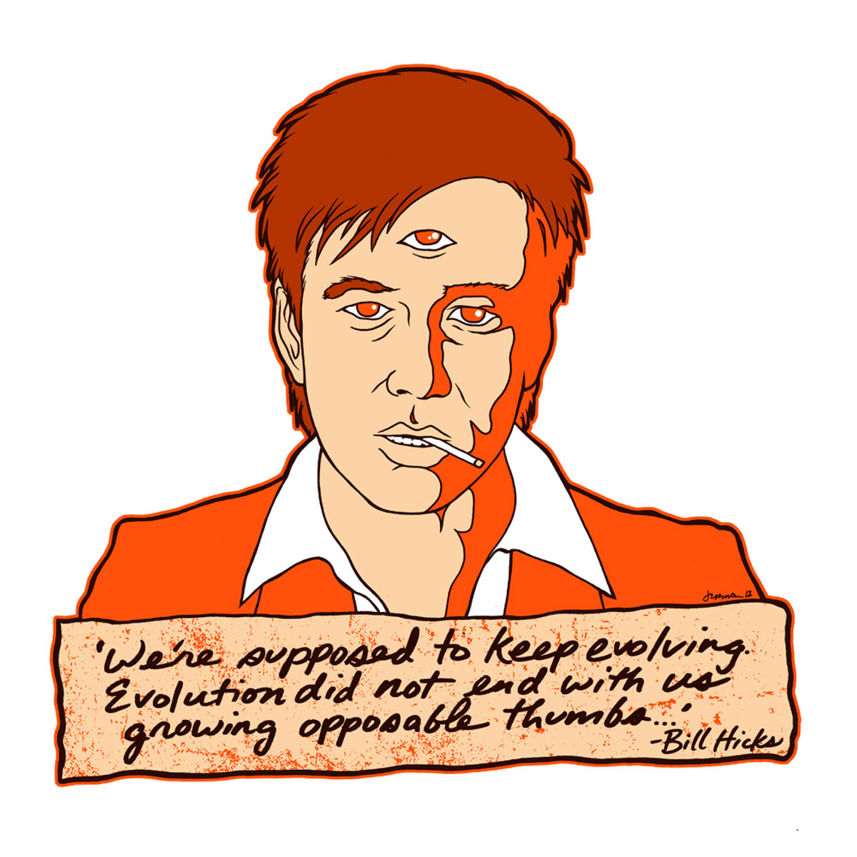 Bill Hicks 'Evolution' - Variant