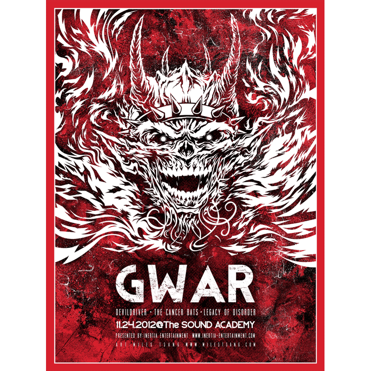 Gwar - Toronto Ontario 2012 (Red) by Miles Tsang