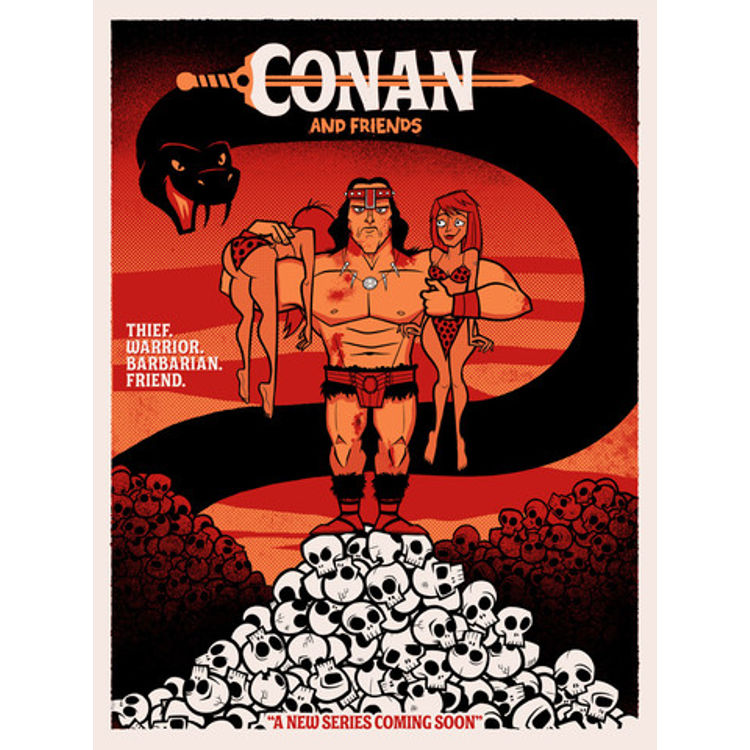 Conan and Friends (Print) by Justin White