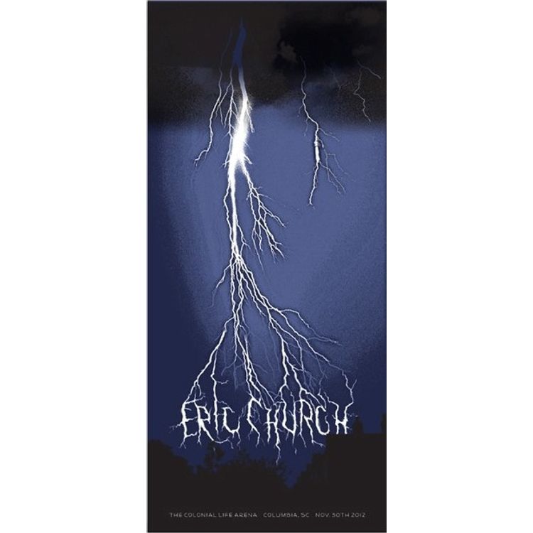 Eric Church - Columbia, SC 2012 (GID) by Pfahlert Creative Labs