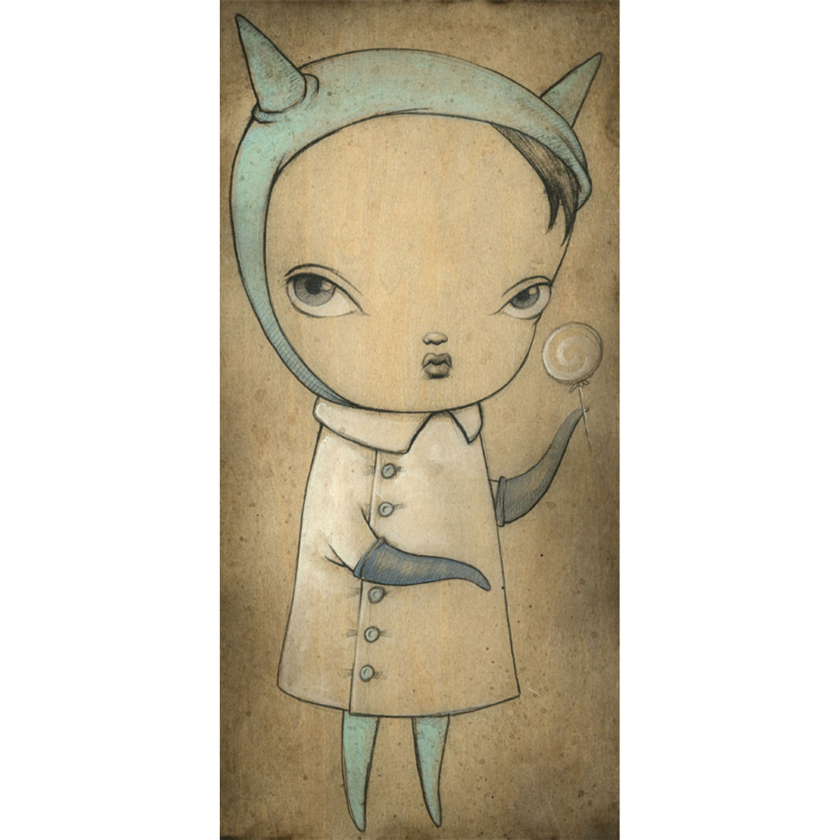 Elizabeth Batgirl with Lollipop